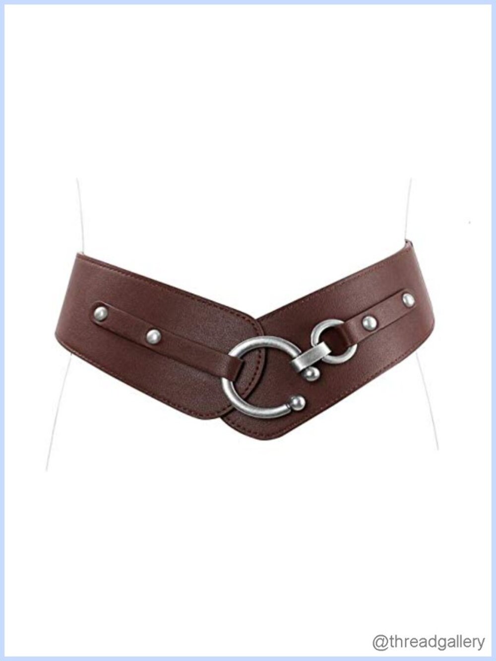 Women's Wide Elastic Stretchy Belt Leather Waist Belt for Dresses Coats